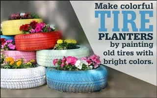 Spark Your Creativity, Learn How to Make Tire Planters