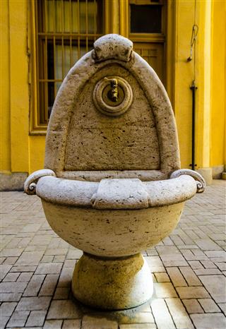Stone Drinking Fountain