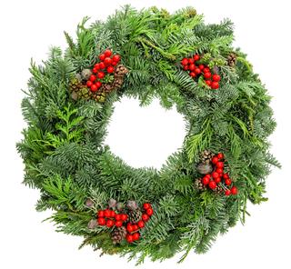 Christmas Wreath Fir Pine Spruce Twigs