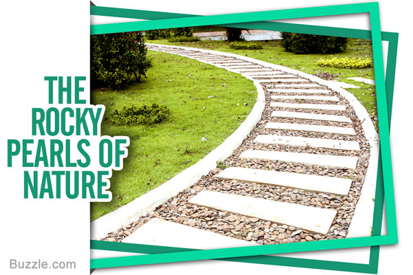 beautiful winding pebble pathway