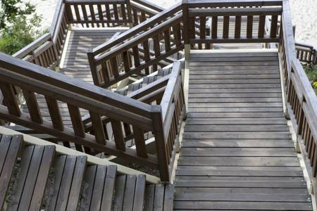wooden stairs