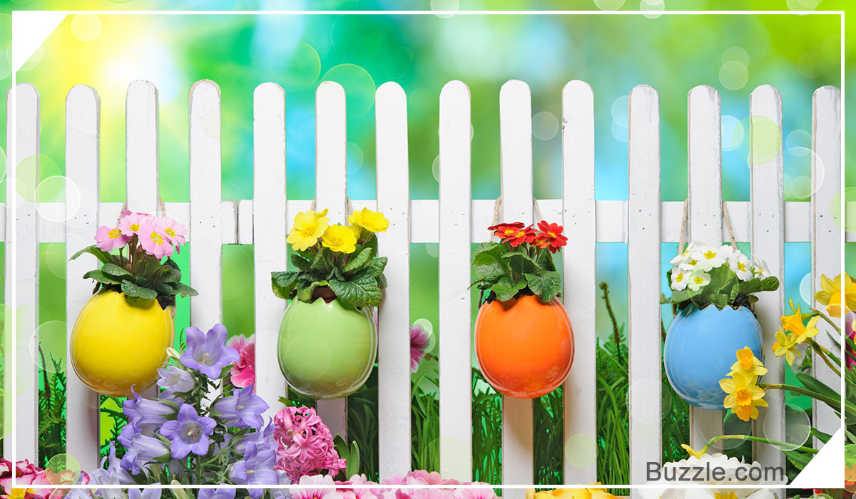 Fence easter decoration