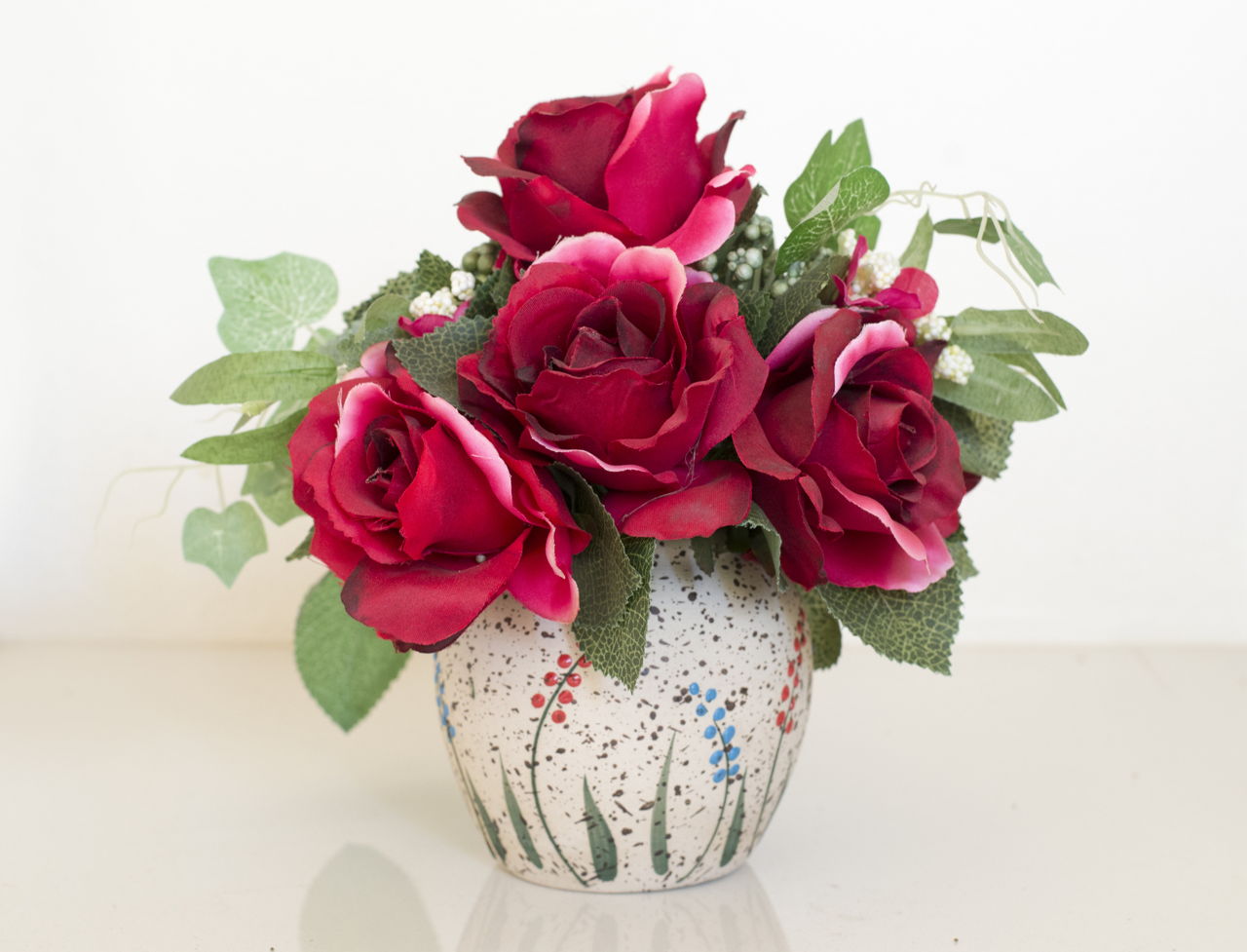 Roses In A Pot