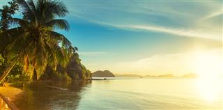 Sunset In El Nido Philippines